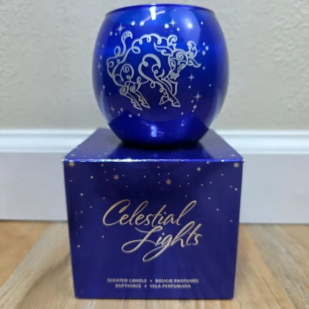 🩵NIB PartyLite Taurus Celestial Lights 7.8oz Scented Candle
